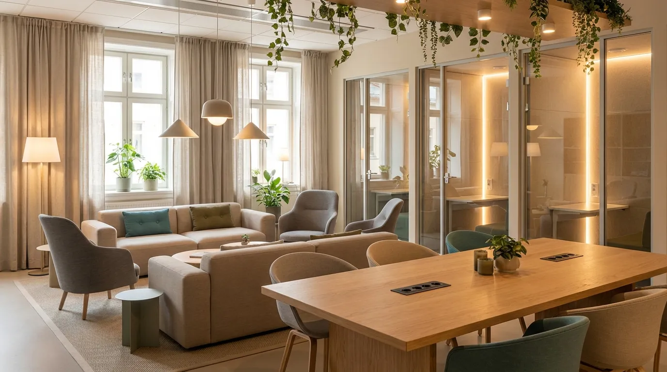 Hybrid workspace design