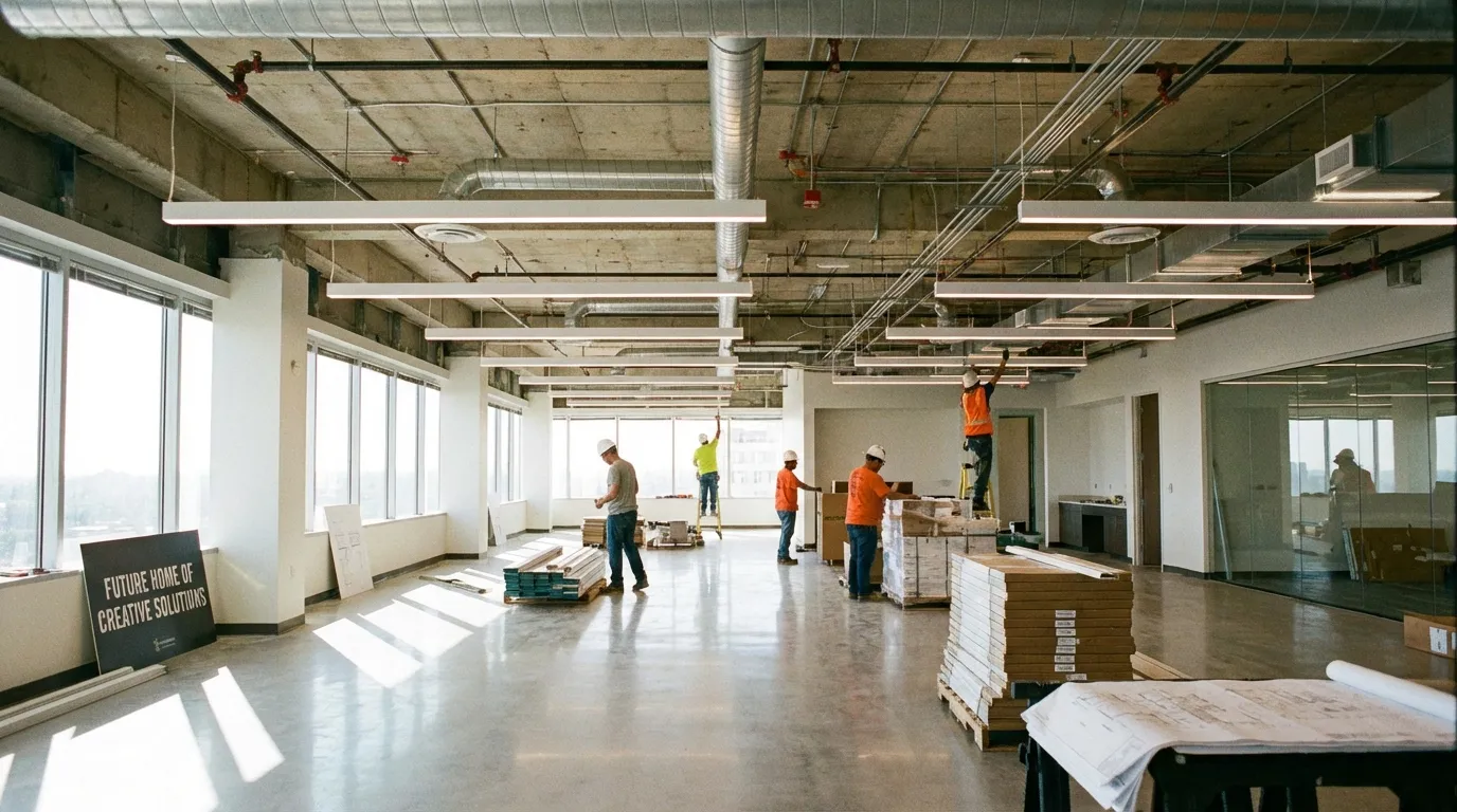 Office renovation in progress