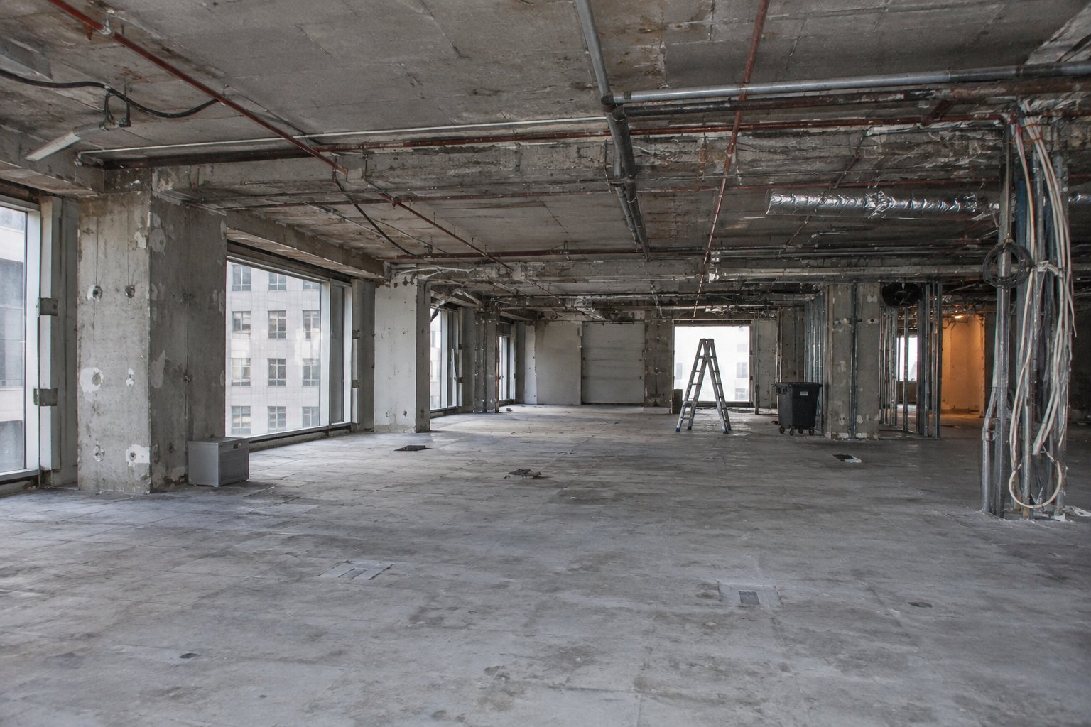 Sydney office stripped back during demolition stage of a fitout