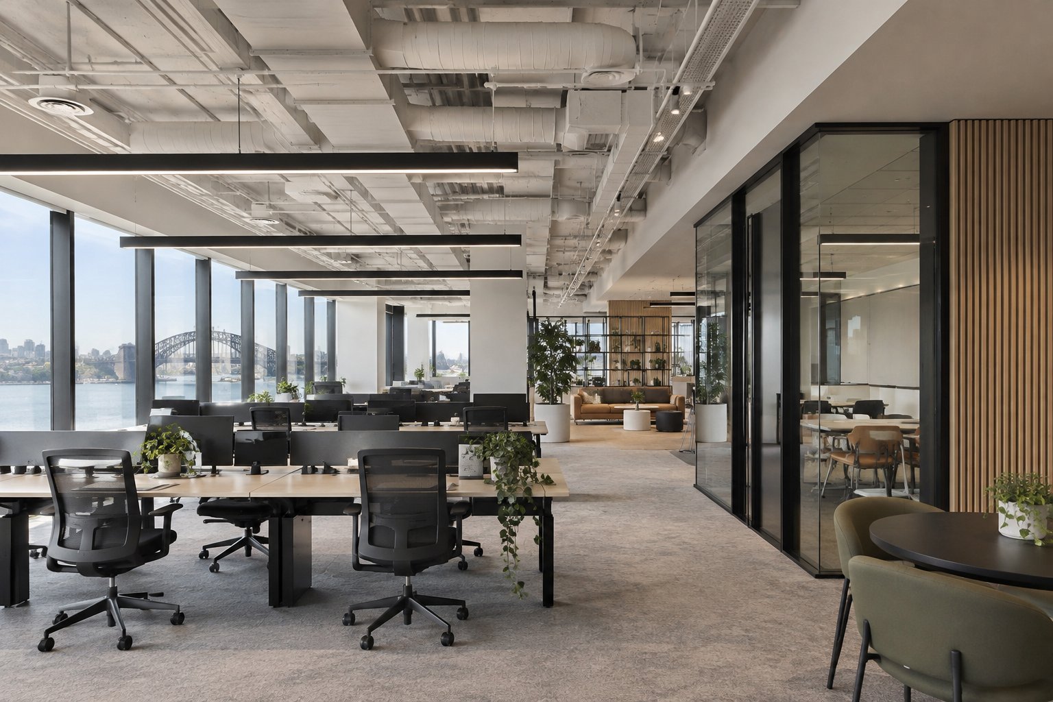 Finished open plan Sydney office ready for move in